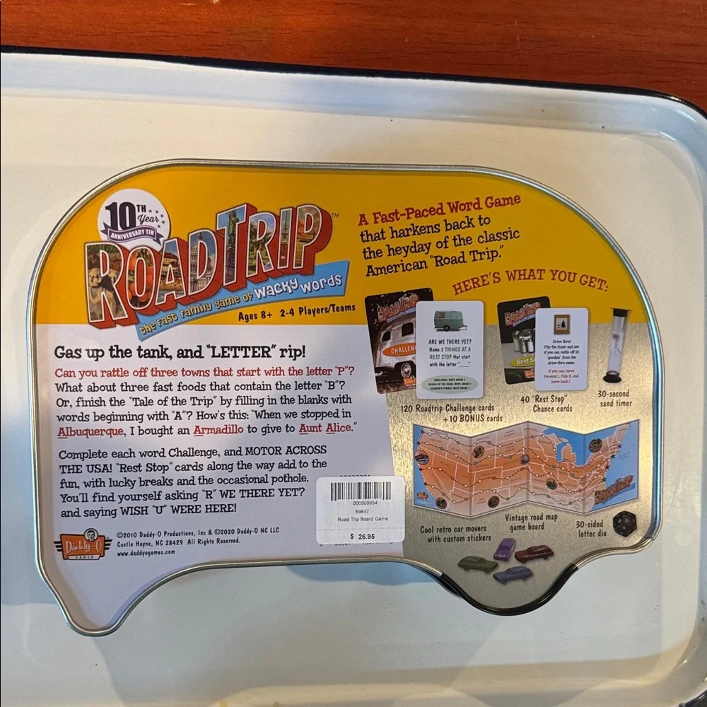 Game Daddy-O RoadTrip Wacky Words Game in Tin